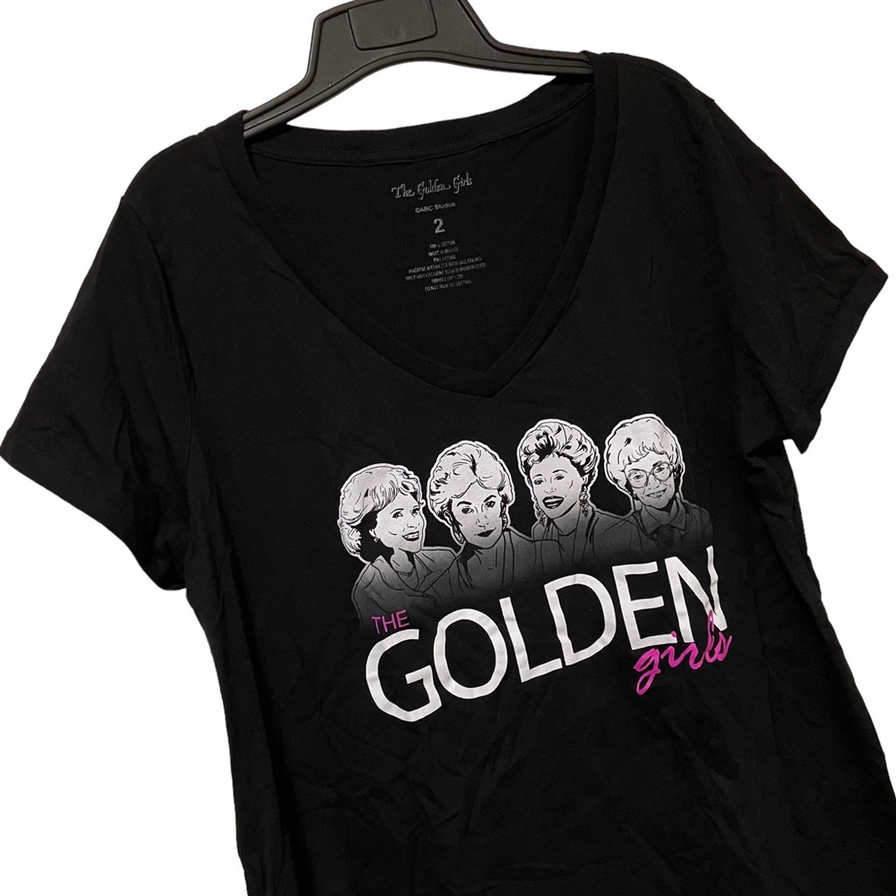 The Golden Girls Black V-Neck Tee